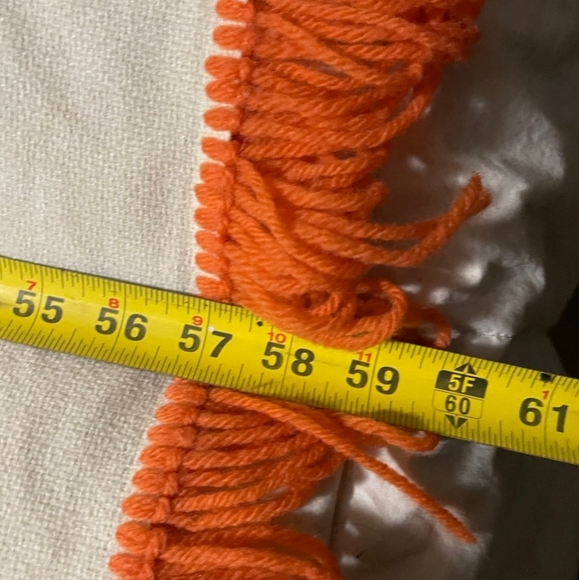 FINAL BEFORE GIFT Needlepoint Hand-.embroidered Fringed Floral bedspread blanket - Picture 6 of 11